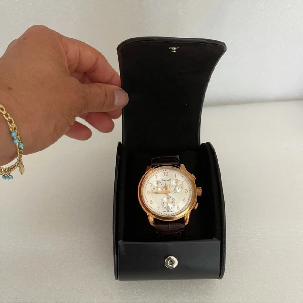 Balmain Madrigal Chrono leather strap watch